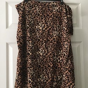 Maurices Leopard wrap skirt size xl